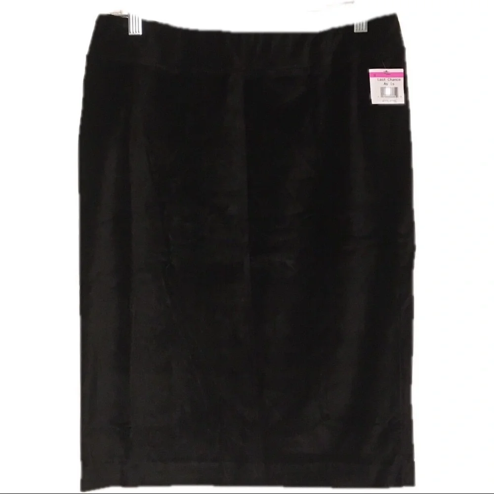 Jarbo Pull On Skirt Black Velour Small NWT